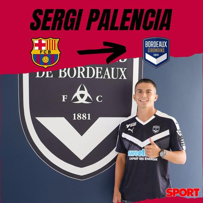 Sergi Palencia buscó suerte en la Ligue 1 de la mano del Burdeos y la operación no incluyó dinero