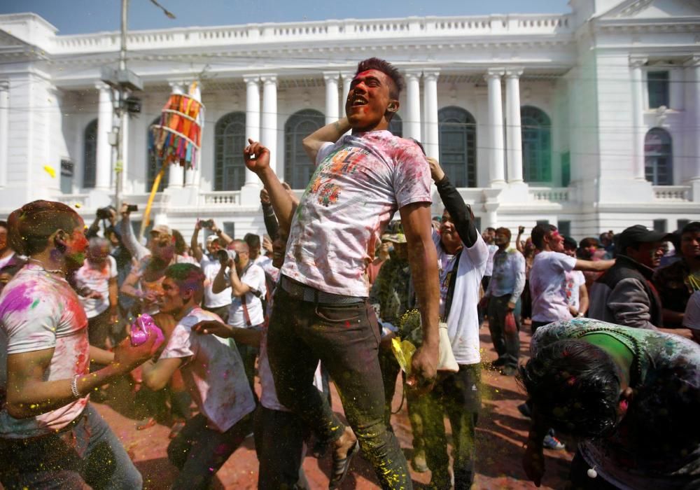 Holi, el festival dels colors, a Kathmandu