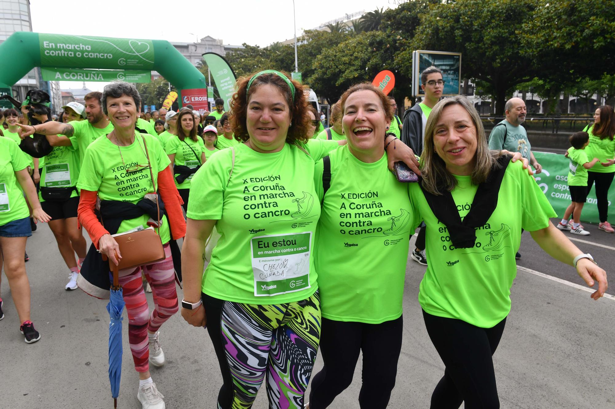 Más de 2.400 participantes en la Andaina Solidaria Contra o Cancro en A Coruña