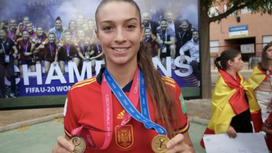 La murciana Silvia Lloris, con la selección sub-23