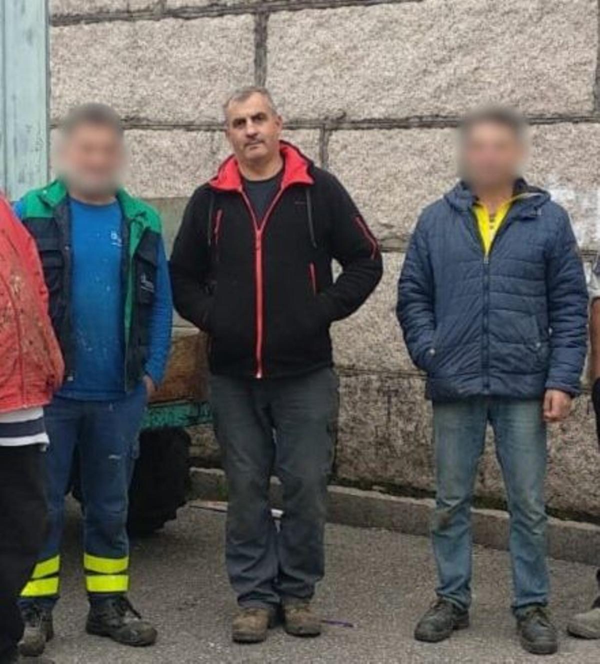 Silvio Couñago, en el centro.