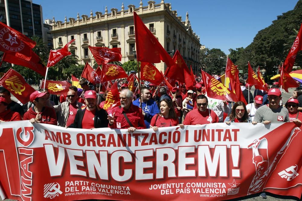 Manifestación del 1 de mayo en Valencia