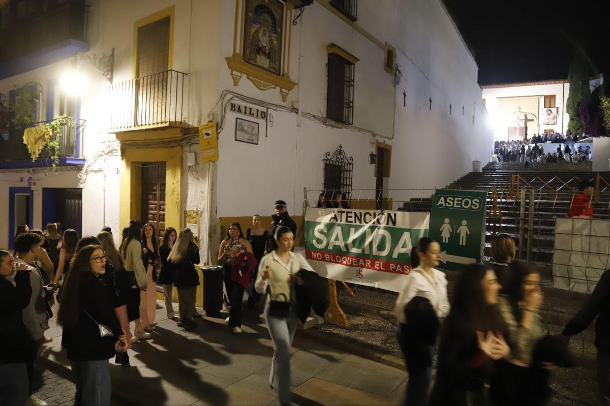 Vía de salida de la cruz del Bailío, en la calle Alfaros.