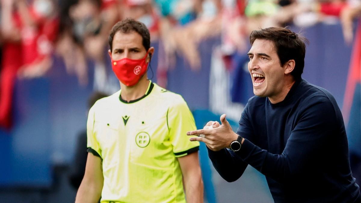 Andoni Iraola, entrenador del Rayo Vallecano