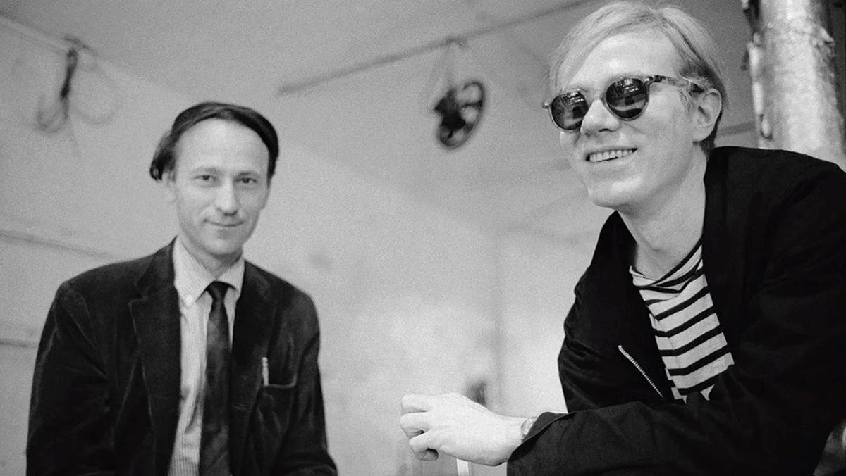 Jonas Mekas, con Andy Warhol