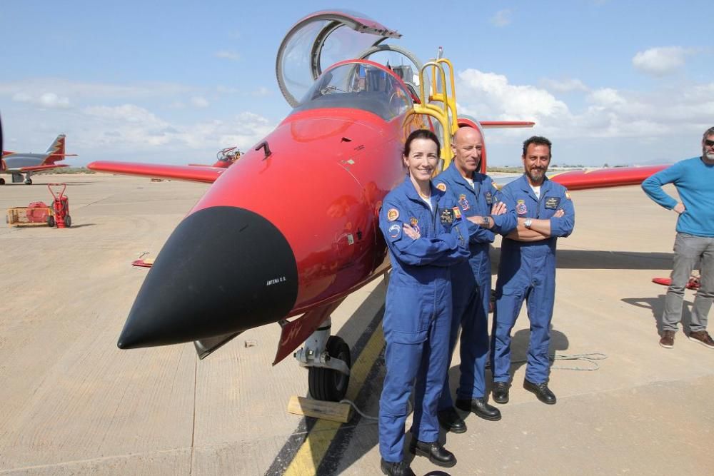 Presentación de la nueva temporada de las patrullas acrobáticas del Ejército del Aire en San Javier