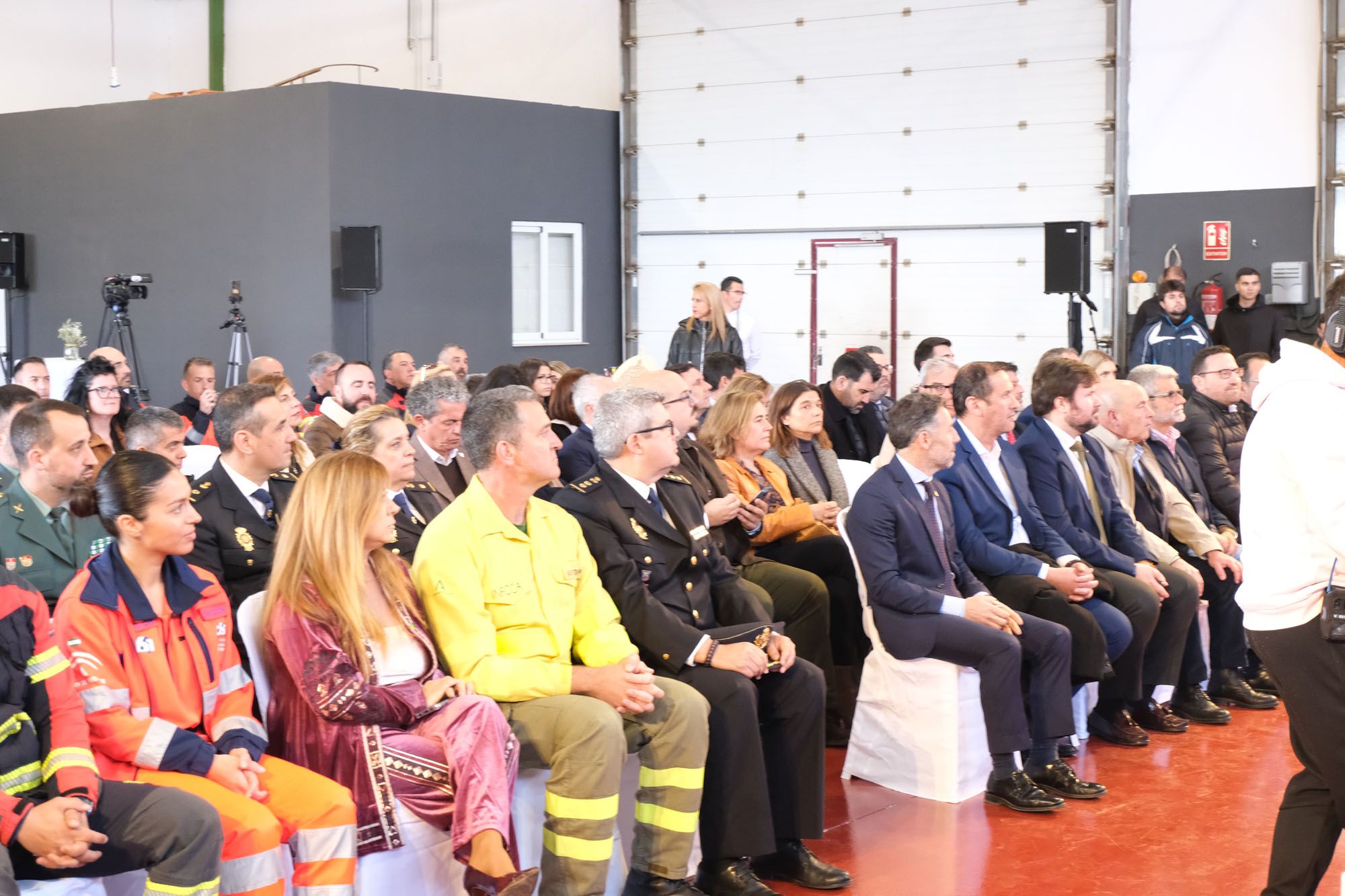 El Consorcio Provincial de Bomberos (CPB) de Málaga celebra el día de su patrón, San Juan de Dios, en el parque de bomberos de Antequera.