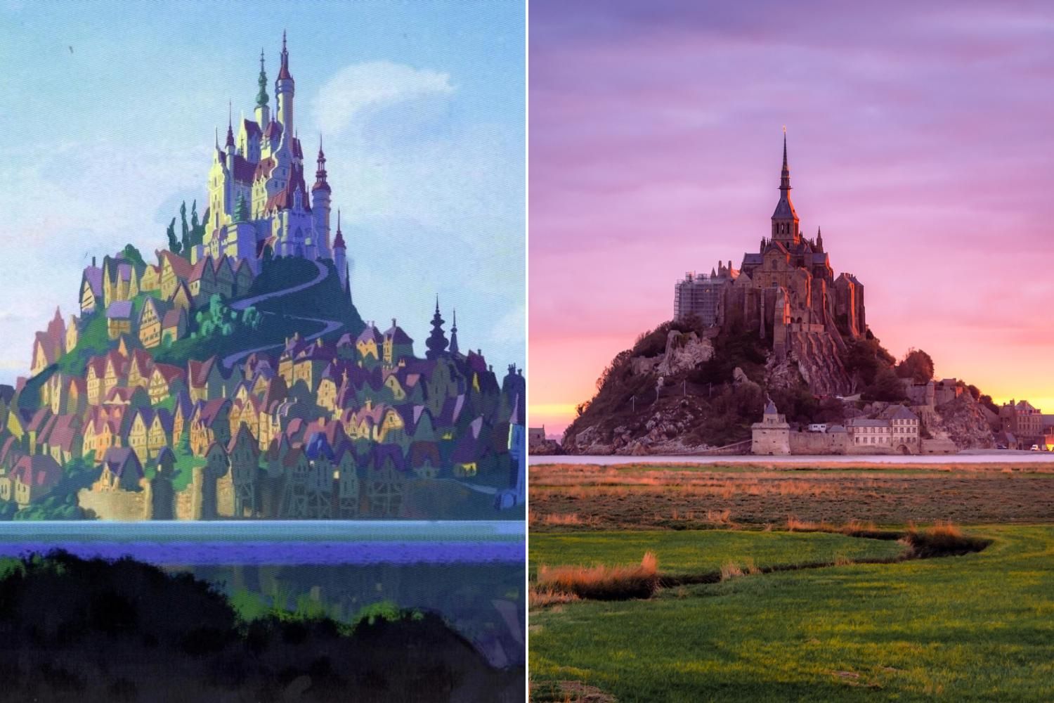 Unos cuantos escenarios de Disney que existen en la vida real.