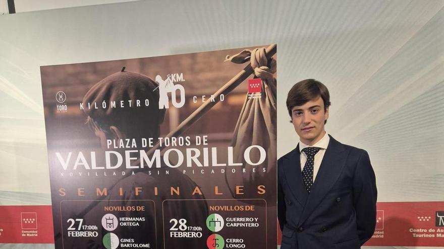 El novillero alicantino Rodrigo Villalón toreará el certamen «Kilómetro 0»