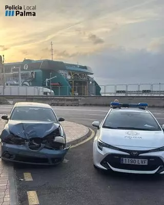 Accidente en Palma: un conductor huye tras triplicar la tasa de alcohol