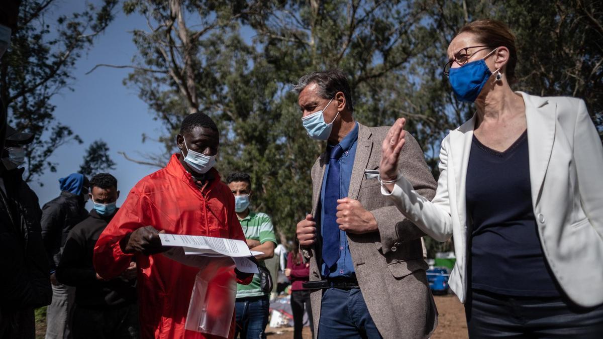 Visita de López Aguilar a Las Raíces