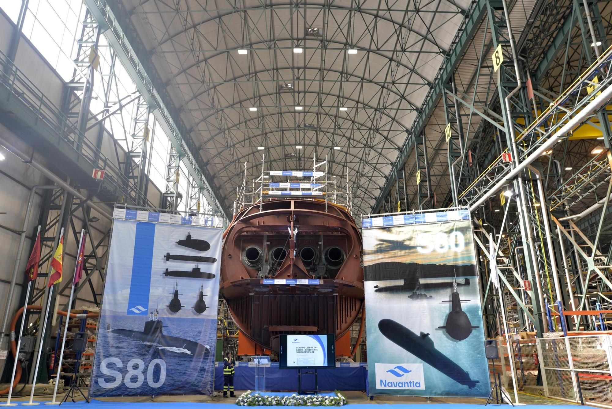 La construcción del submarino S-81 paso a paso, hasta la recepción de la Armada en Cartagena