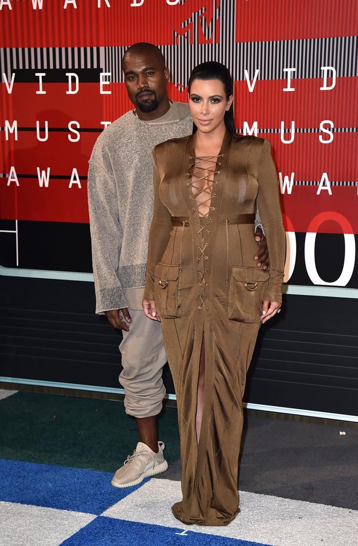 VMA 2015: el look de Kayne West y Kim Kardashian