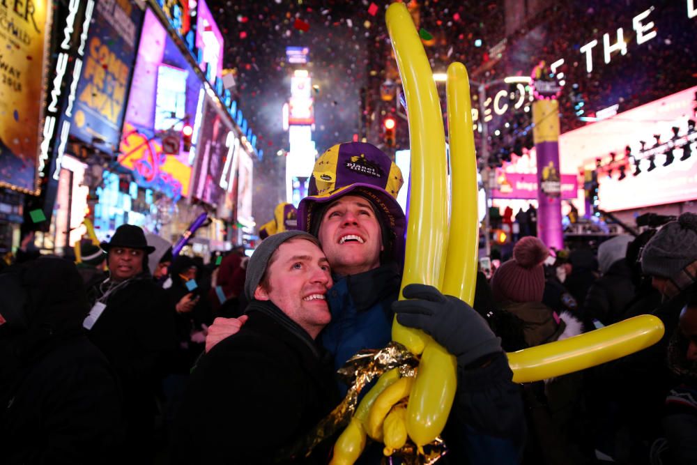 Times Square durant la nit de Cap d'Any