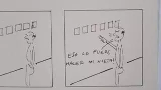 Dibujo y lana reciclada de Adrián Martínez en el Programa OFF de CAN ART Ibiza