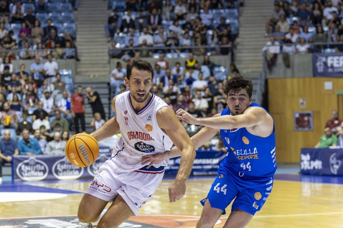 Imagen del duelo entre el Obradoiro y el Melilla en Sar