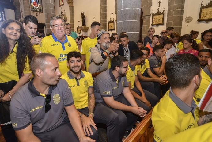 16/08/2017 TEROR. Visita de la UD Las Palmas a la Virgen del Pino en la Básilica de Teror. FOTO: J.PÉREZ CURBELO