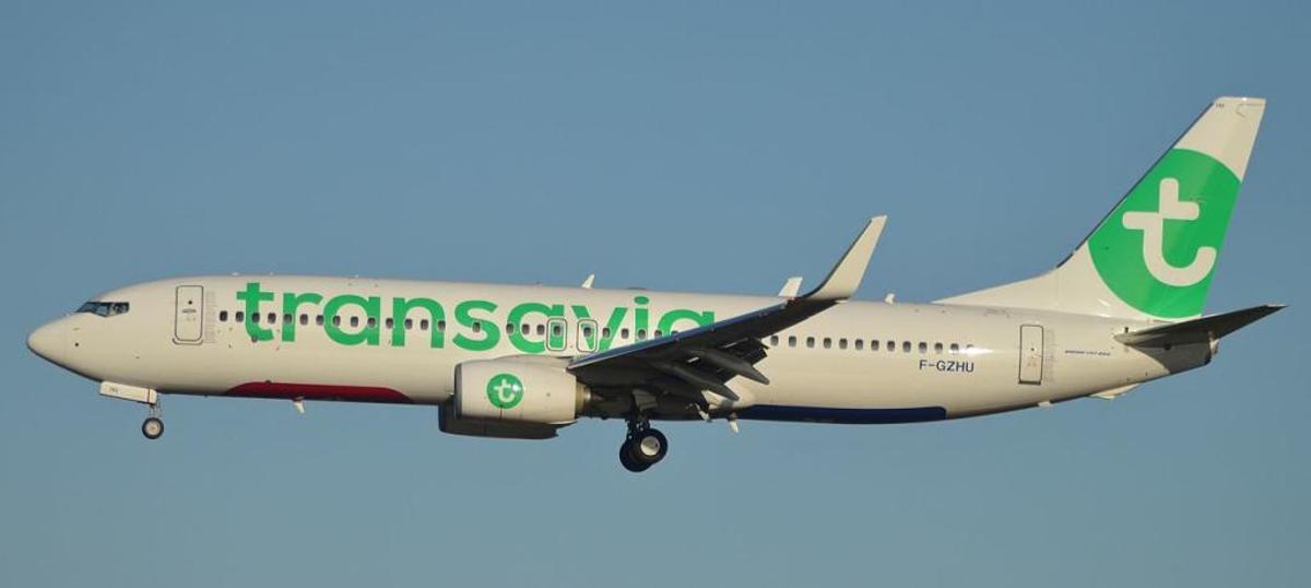 Un avión de Transavia