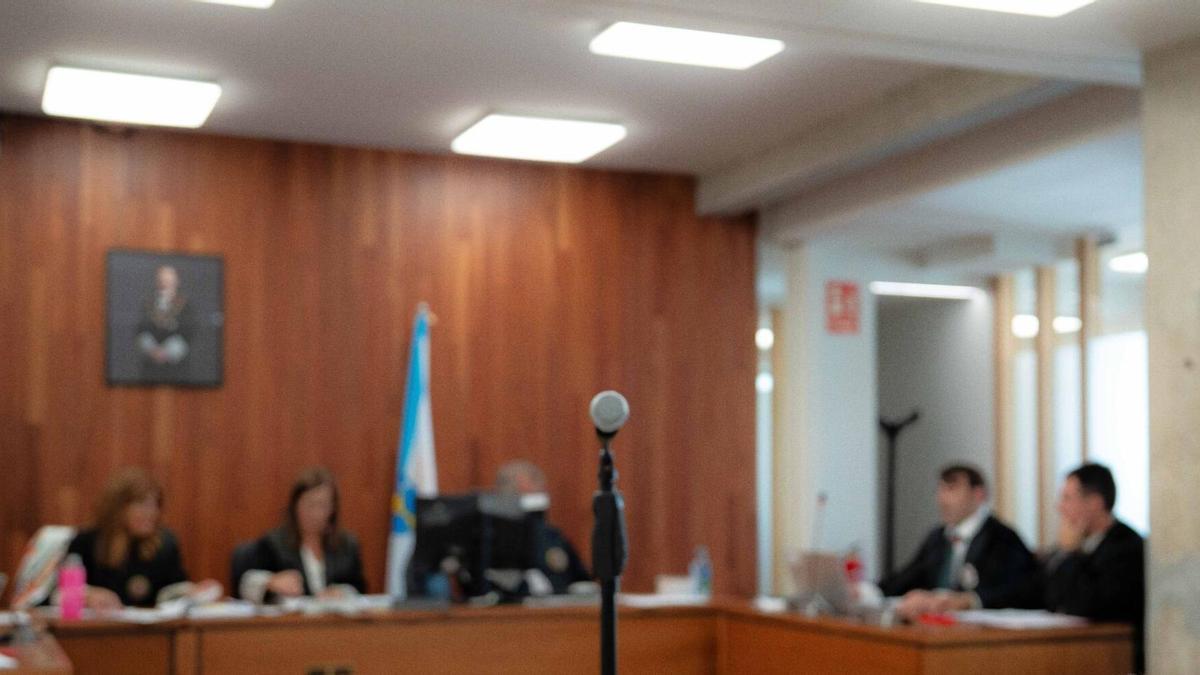 Juicio en una de las secciones de la Audiencia Provincial de Pontevedra.