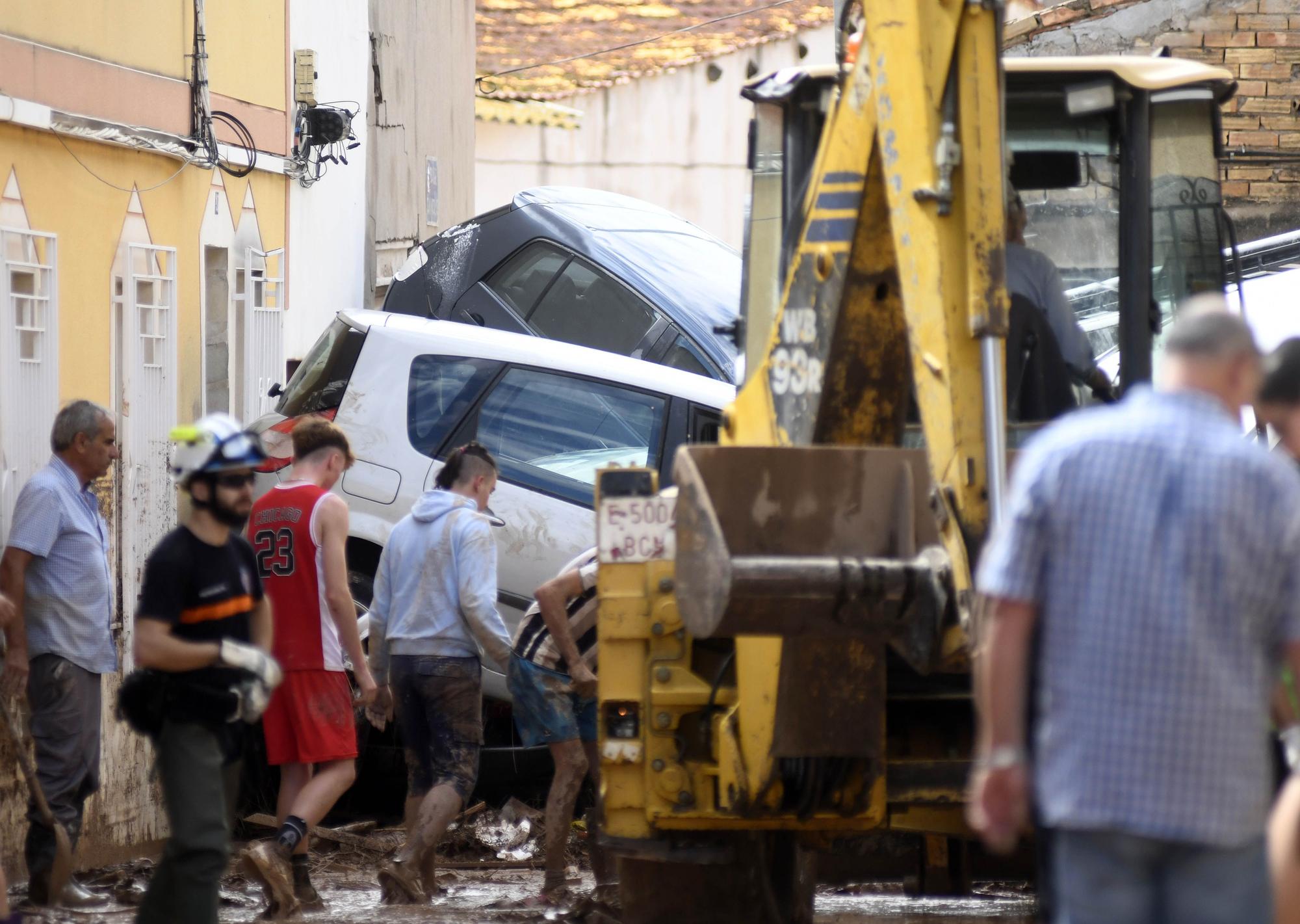 Los estragos del temporal en Javalí Viejo, en imágenes