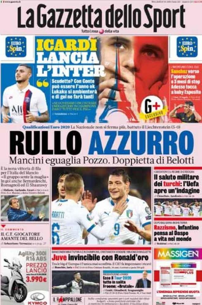 Las portadas del día en la prensa deportiva