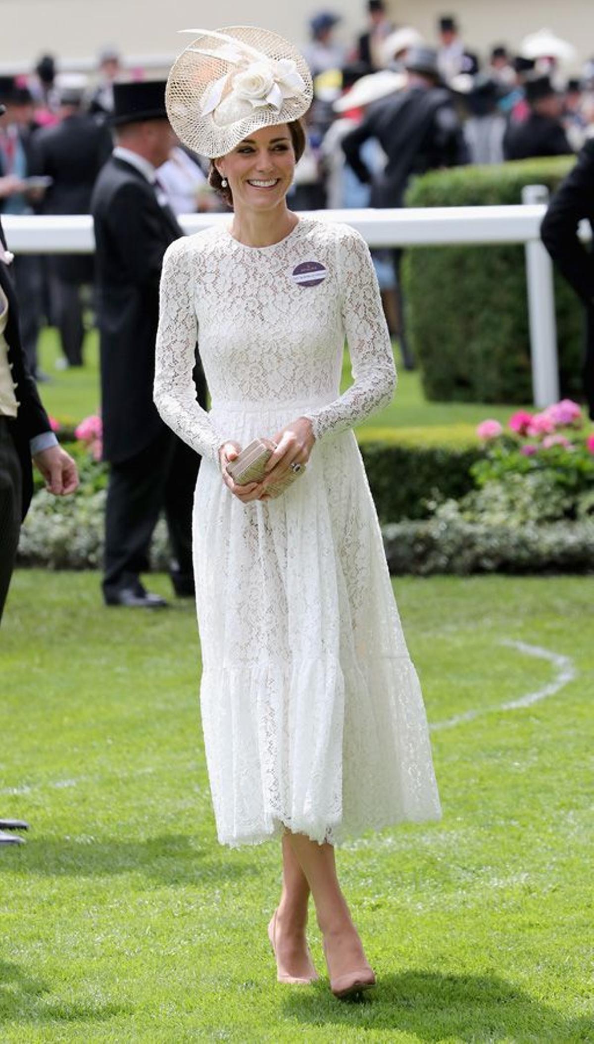 Kate Middleton, con un tocado de Jane Taylor en Ascot
