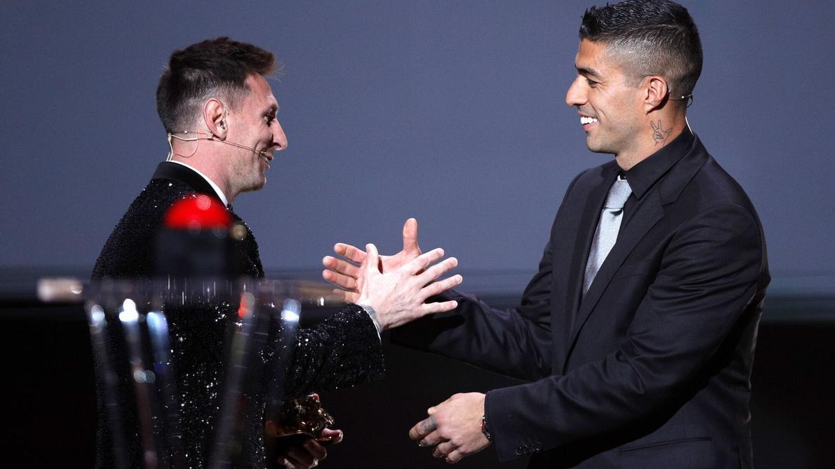 Lionel Messi y Luis Suárez.