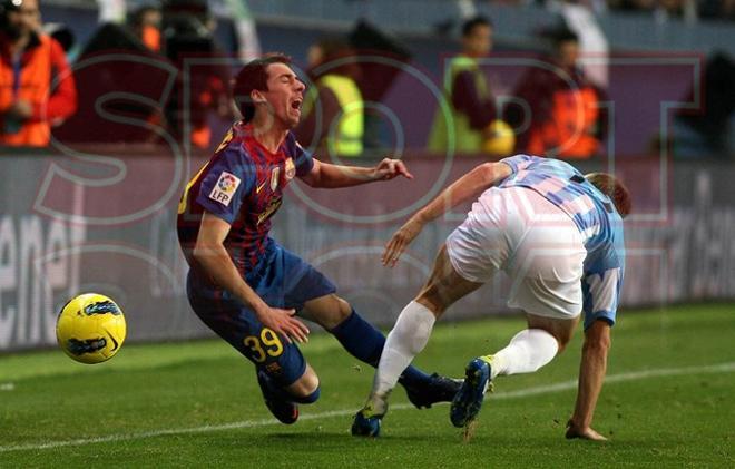 Málaga CF, 1 - FC Barcelona, 4