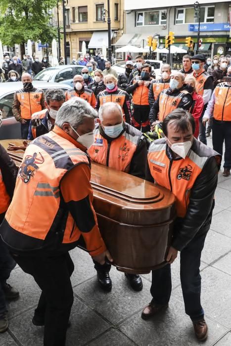 Funeral en Gijón por el motorista Vicente Navarro