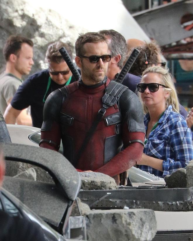 Ryan Reynolds en pleno rodaje de Deadpool 2