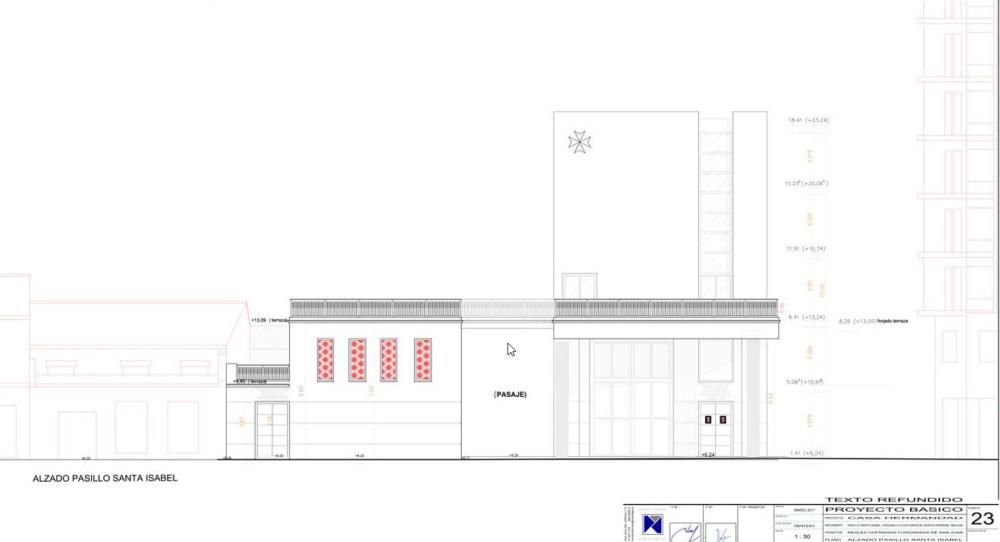 Cesión del solar para construir la casa hermandad de Fusionadas.