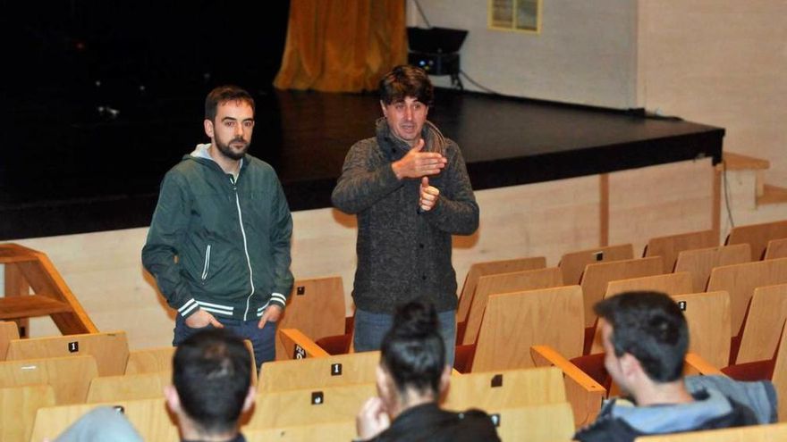 Jaime Santos y Miguel Queipo, durante la presentación.