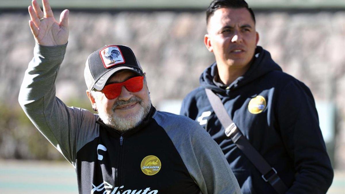 Diego Maradona llegó a Dorados de Sinaloa en el 2018