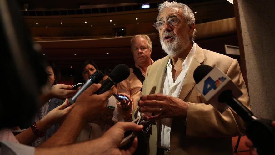 Plácido Domingo en la Ópera de Los Ángeles, en 2013.