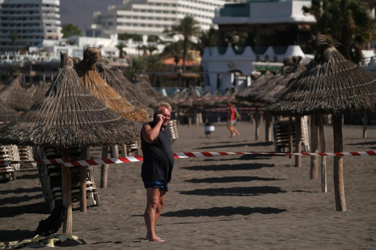 El sur de Tenerife vacío El sur de Tenerife vacío