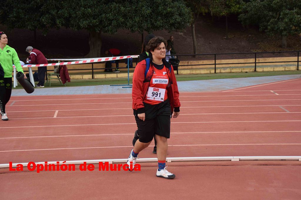 Regional absoluto y sub-23 de atletismo en Lorca (I)