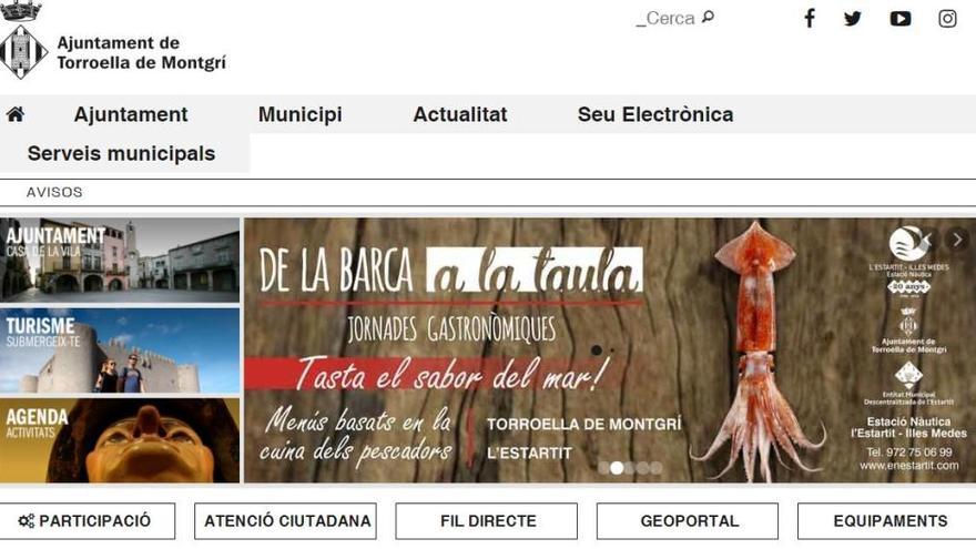 L&#039;Ajuntament de Torroella posa en marxa un nou web