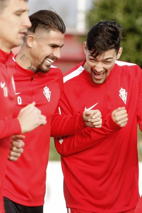 Primer entrenamiento del Real Sporting del 2018