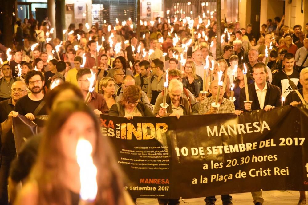 Marxa de torxes a Manresa