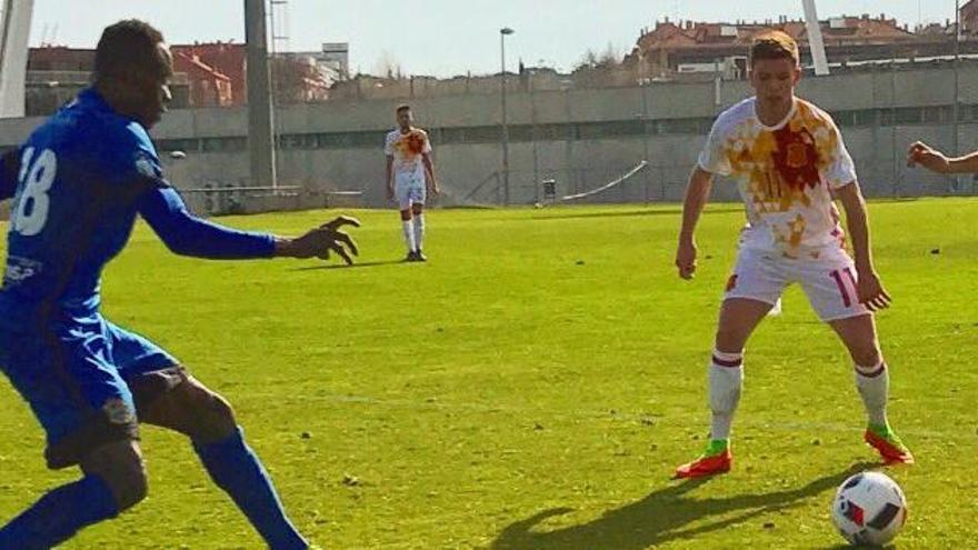 El oviedista Sandoval se estrena con la selección española sub-19