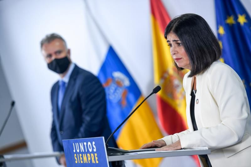 Rueda de prensa de Torres y Darias