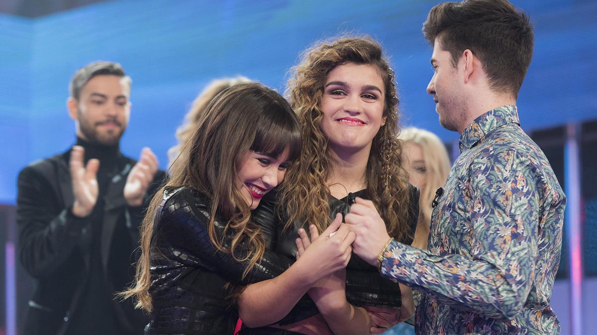 Amaia, en el centro, durante la sexta gala de 'Opeación Triunfo'.