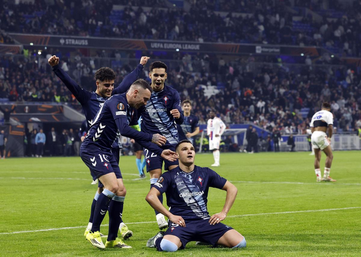 La victoria europea del Celta en Lyon, en imágenes La victoria europea del Celta en Lyon, en imágenes