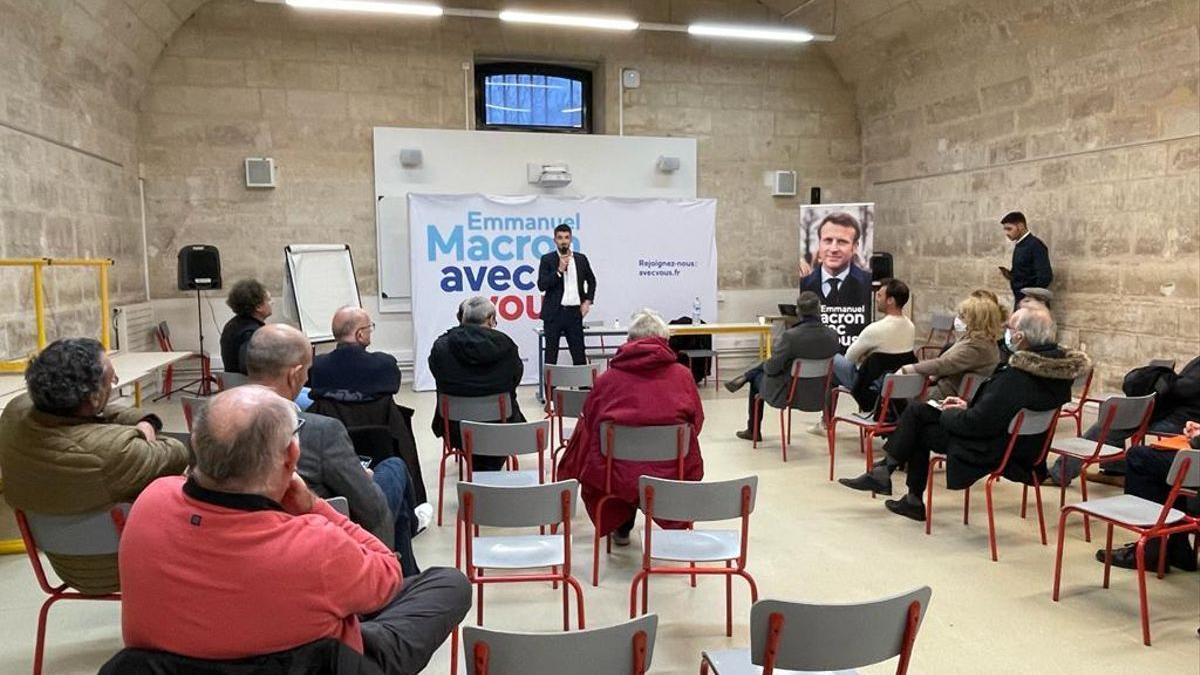 Acto de campaña de la La Republique en Marche en Niort.