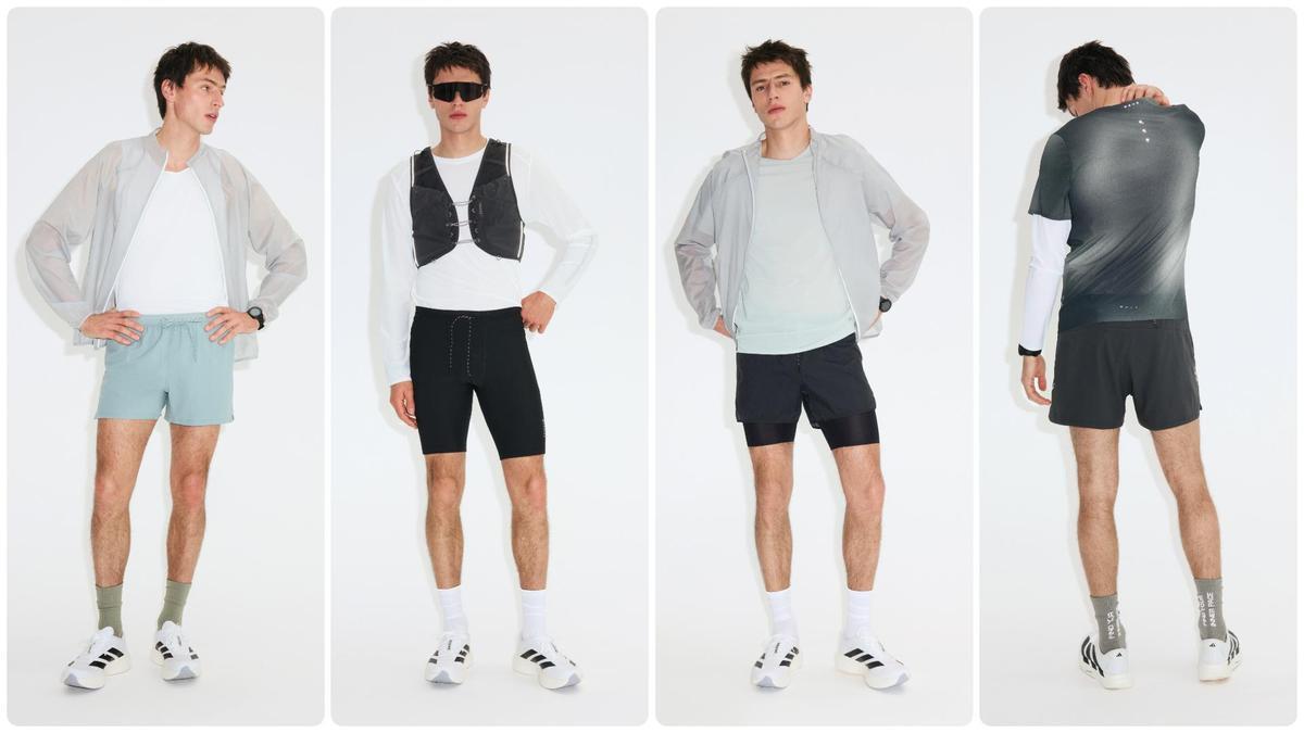 Varias prendas de la colección de running masculina de H&amp;M Move.