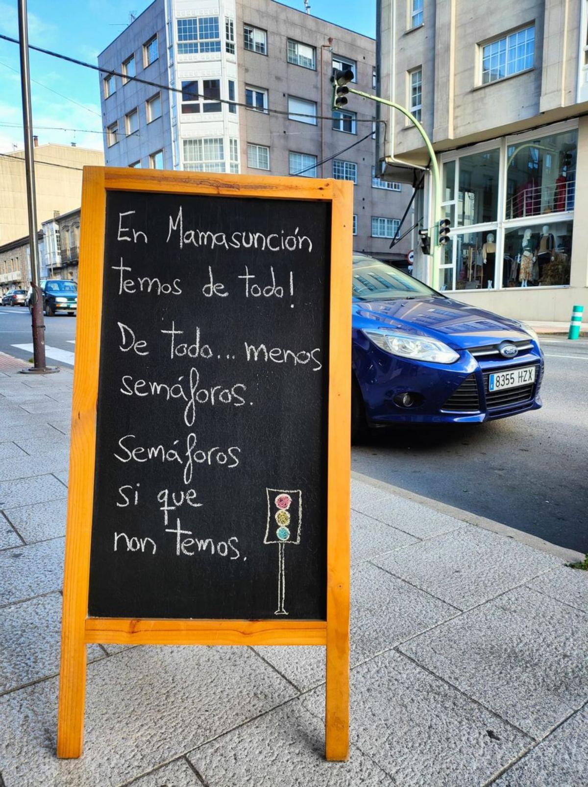 Un comerciante tira de ironía para denunciar la situación.