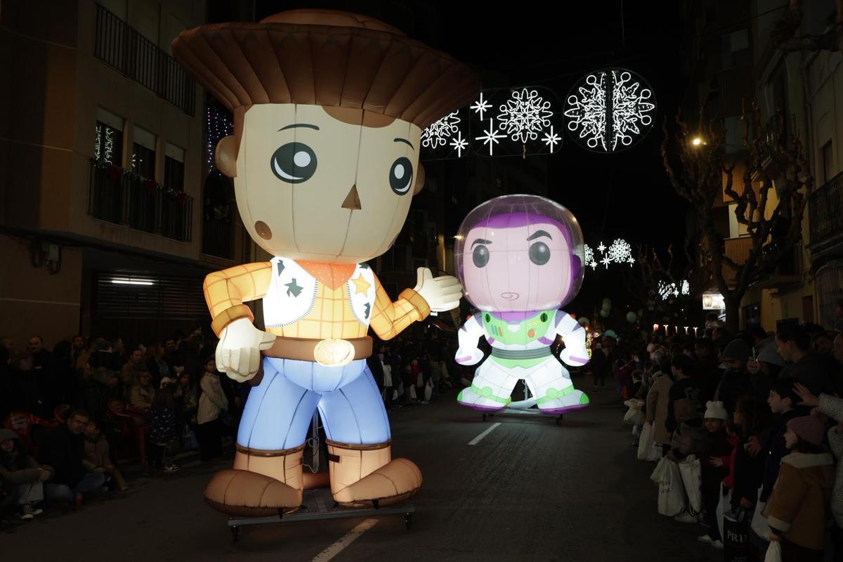 La magia de Pixar, con Buzz Lightyear y Woody, de 'Toy Story', en la Cabalgata.