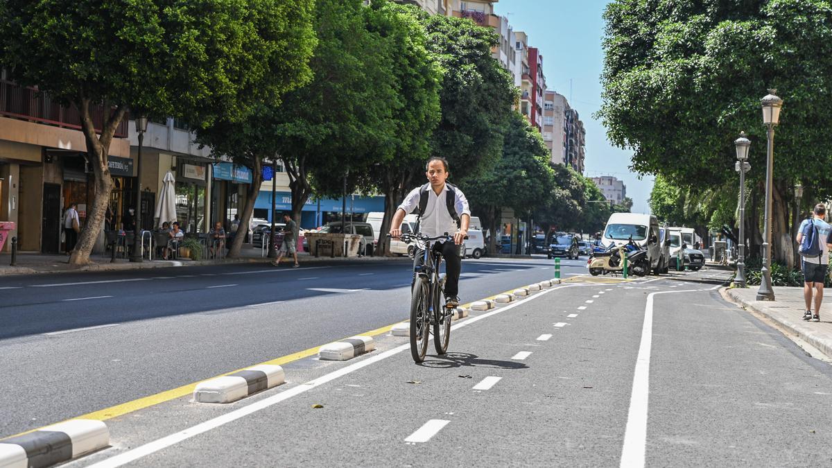 El nuevo carril bici ya está en funcionamiento.