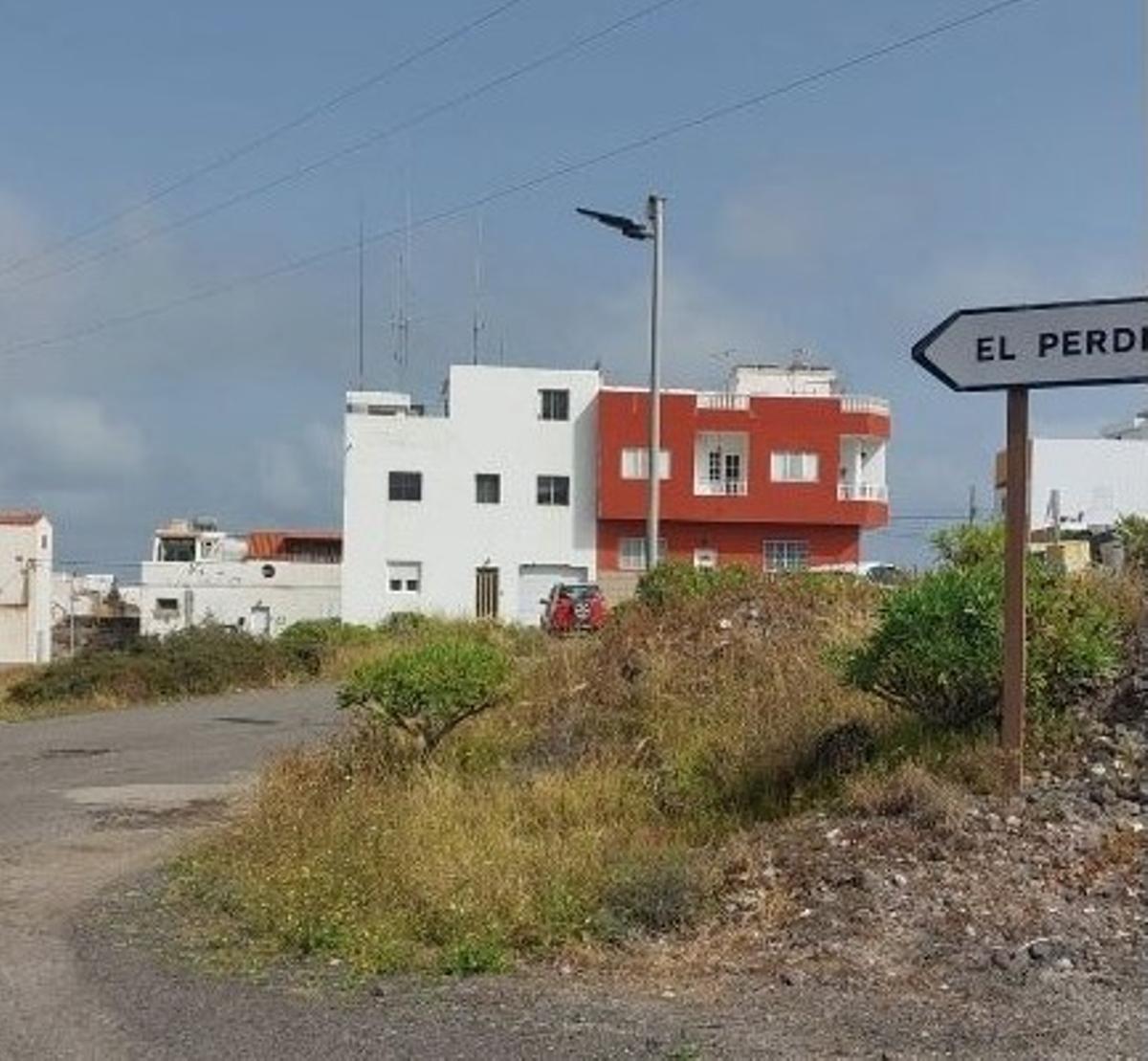 Carretera de El Perdigón, en Arucas.