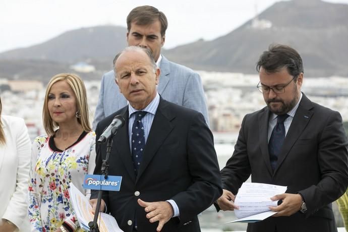 02.05.19. Las Palmas de Gran Canaria. Elecciones 26M. El candidato del Partido Popular a presidente de Canarias, Asier Antona, presenta su programa electoral para los próximos cuatro años, junto al vicesecretario general de Estudios y Programas de su partido Jorge Rodríguez . Hotel BEx Foto Quique Curbelo  | 02/05/2019 | Fotógrafo: Quique Curbelo